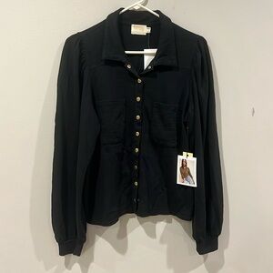 Nation l/s Snap Front Blouse